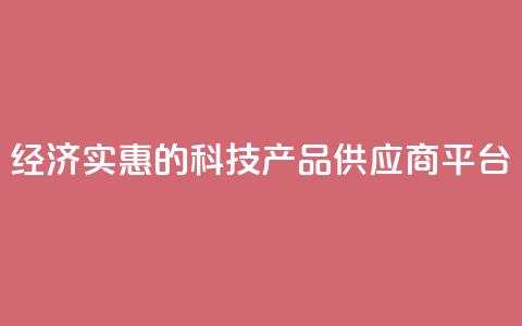 经济实惠的科技产品供应商平台 第1张 经济实惠的科技产品供应商平台 第1张