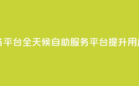 ks24小时自助服务平台 - 全天候自助服务平台KS24提升用户体验。  第1张