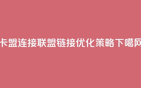 卡盟连接(联盟链接优化策略)  第1张 卡盟连接(联盟链接优化策略)  第1张
