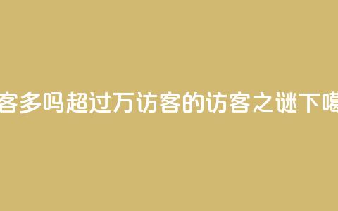 QQ访客10000多吗(超过1万访客的QQ访客之谜) 第1张 QQ访客10000多吗(超过1万访客的QQ访客之谜) 第1张