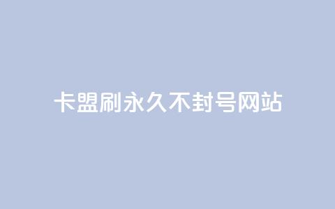 卡盟刷svip永久不封号网站 - 卡盟网站，安全稳定的永久SVIP服务，绝无封号风险~  第1张