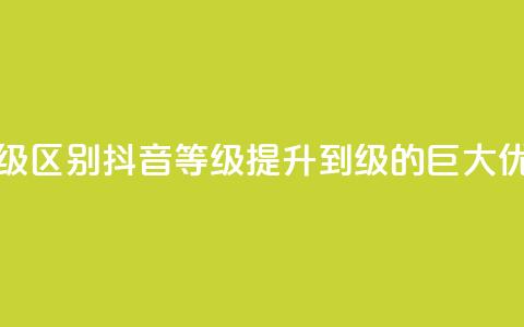 抖音1-60级与75级区别 - 抖音等级提升到75级的巨大优势!  第1张 抖音1-60级与75级区别 - 抖音等级提升到75级的巨大优势!  第1张