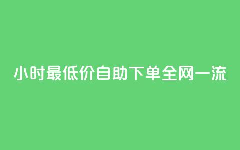 24小时Ks最低价自助下单全网一流  第1张
