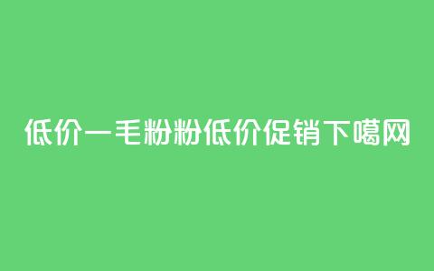 低价Ks一毛1000粉(1000粉Ks低价促销)  第1张 低价Ks一毛1000粉(1000粉Ks低价促销)  第1张