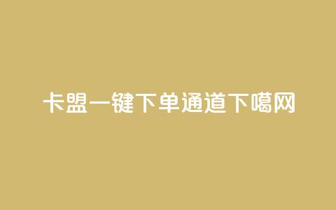 卡盟一键下单通道  第1张 卡盟一键下单通道  第1张