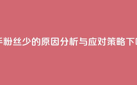 快手粉丝少的原因分析与应对策略  第1张 快手粉丝少的原因分析与应对策略  第1张