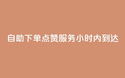 自助下单点赞服务24小时内到达  第1张 自助下单点赞服务24小时内到达  第1张