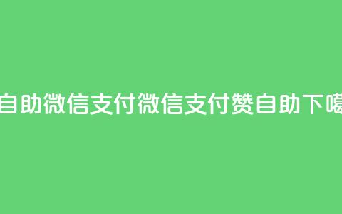 qq赞自助微信支付(微信支付qq赞自助)  第1张 qq赞自助微信支付(微信支付qq赞自助)  第1张