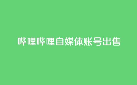 哔哩哔哩自媒体账号出售,24小时自助下单超便宜 - 一块钱买赞的软件 一块钱500赞快手秒到账  第1张 哔哩哔哩自媒体账号出售,24小时自助下单超便宜 - 一块钱买赞的软件 一块钱500赞快手秒到账  第1张