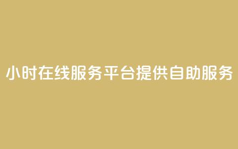 24小时在线服务平台提供自助服务  第1张 24小时在线服务平台提供自助服务  第1张
