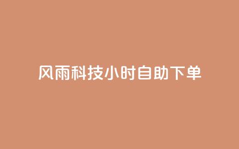 风雨科技24小时自助下单 - 风雨科技24小时自助服务订购!  第1张 风雨科技24小时自助下单 - 风雨科技24小时自助服务订购!  第1张