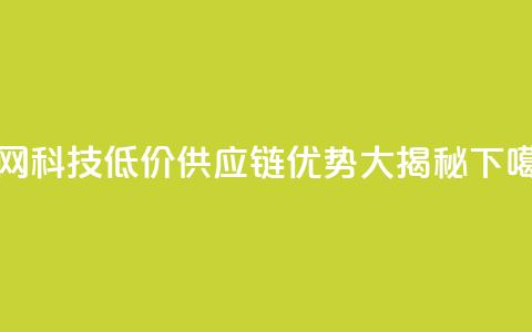 全网科技低价供应链优势大揭秘  第1张 全网科技低价供应链优势大揭秘  第1张