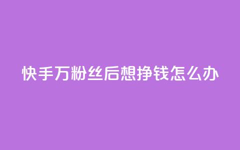 快手1万粉丝后想挣钱怎么办 - 快手达到一万粉丝后如何变现指南~  第1张 快手1万粉丝后想挣钱怎么办 - 快手达到一万粉丝后如何变现指南~  第1张