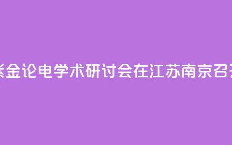第九届紫金论电学术研讨会在江苏南京召开  第1张 第九届紫金论电学术研讨会在江苏南京召开  第1张