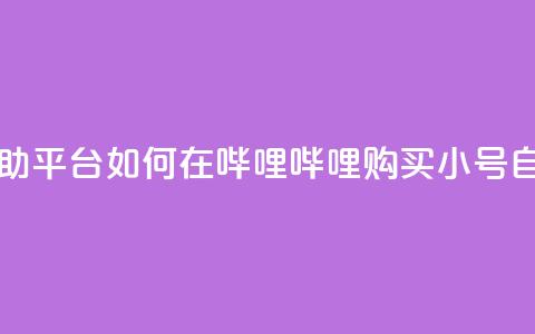 哔哩哔哩小号购买自助平台 - 如何在哔哩哔哩购买小号 自助平台全攻略~  第1张 哔哩哔哩小号购买自助平台 - 如何在哔哩哔哩购买小号 自助平台全攻略~  第1张