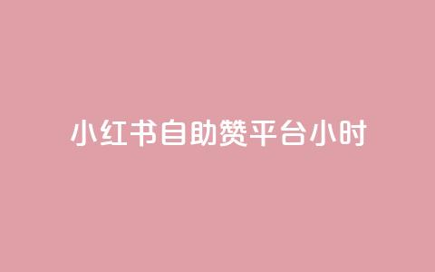 小红书自助赞平台24小时 - 24小时全天候自助赞平台，小红书助力您的SEO优化~  第1张