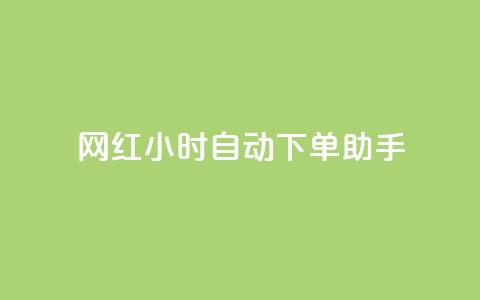 网红24小时自动下单助手 - qq自助平台全网最低  第1张 网红24小时自动下单助手 - qq自助平台全网最低  第1张