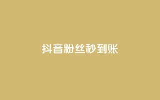 抖音粉丝秒到账,快手粉丝超过一万怎么赚钱 - 子潇网络平台有哪些 - 全网最低24小时自助下单