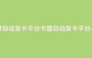 cf卡盟24小时自动发卡平台(CF卡盟自动发卡平台24小时服务)