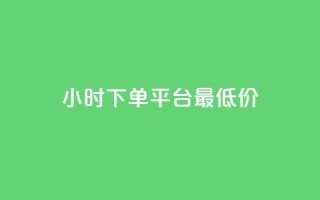 24小时下单平台最低价 - 24小时下单平台,优质商品最低价限时抢购!!