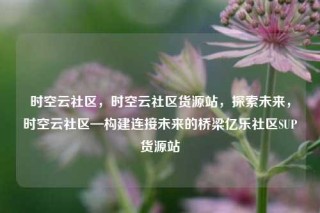 时空云社区，时空云社区货源站，探索未来，时空云社区—构建连接未来的桥梁亿乐社区SUP货源站