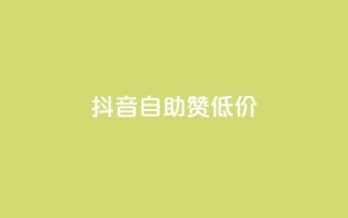 抖音自助赞低价 - 抖音赞助手-低价购买,快速提升人气!