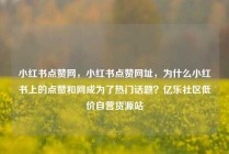 小红书点赞网,小红书点赞网址,为什么小红书上的点赞和网成为了热门话题?亿乐社区低价自营货源站