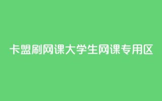 卡盟刷网课大学生网课专用区 - 高效刷课,大学生专属网课平台。