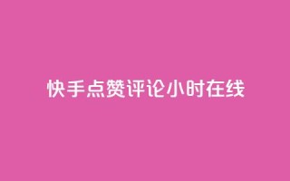 快手点赞评论24小时在线 - 快手实现24小时点赞评论在线功能!