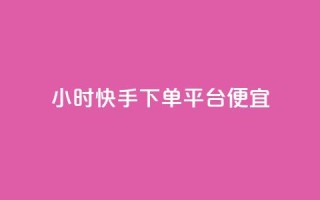 24小时快手下单平台便宜 - 24小时快速下单平台,实惠便捷服务!