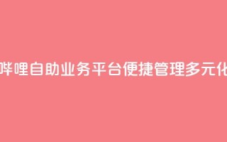 哔哩哔哩自助业务平台,便捷管理多元化业务
