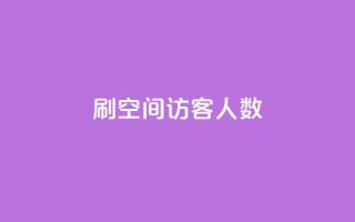 刷空间访客人数 - 刷爆网站流量,提升访客数量!