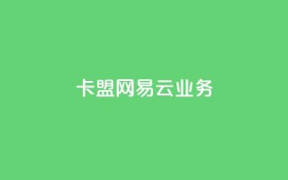 卡盟网易云业务 - 网易云业务在卡盟网站的最新动态!