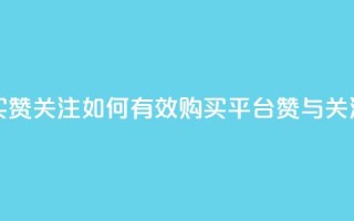 ks买赞关注(如何有效购买KS平台赞与关注？)
