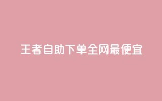 王者自助下单全网最便宜,快手自助平台在线下单正规 - 点赞下单 - 快手免费观看