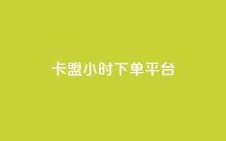 卡盟24小时下单平台QQ - 卡盟24小时下单平台QQ:全天候服务,快速下单~