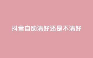 抖音自助清好还是不清好 - 抖音自助清晰正确吗? 快速了解抖音自助清理效果~