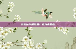 特斯拉车展撤展!官方未回应