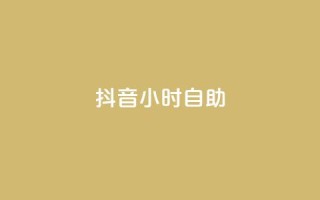 抖音24小时自助 - 抖音24小时全天候自助服务,尽享无限乐趣!~