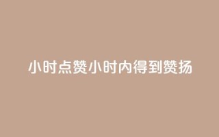 24小时点赞(24小时内得到赞扬)