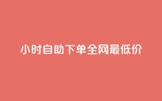 24小时自助下单全网最低价ks - 全天候自助下单，全网最低价KS等你来抢购!