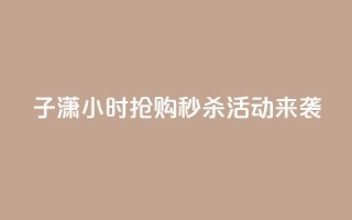 子潇24小时抢购,秒杀活动来袭!