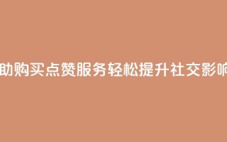 自助购买点赞服务,轻松提升社交影响力