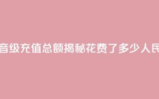 抖音58级充值总额揭秘:花费了多少人民币