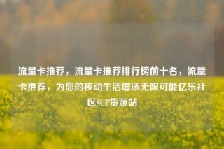 流量卡推荐,流量卡推荐排行榜前十名,流量卡推荐,为您的移动生活增添无限可能亿乐社区SUP货源站