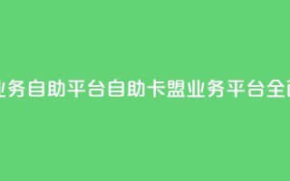 卡盟业务自助平台(自助卡盟业务平台全面指南)