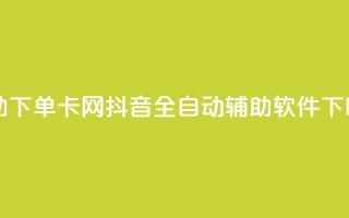 自助下单卡网 - 抖音全自动辅助软件