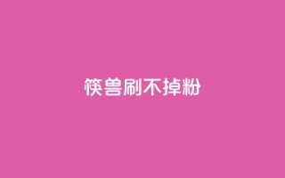 筷兽刷不掉粉,ks全网最低价下单平台 - 抖音业务下单24小时低价 - 快手涨粉一分钱网站