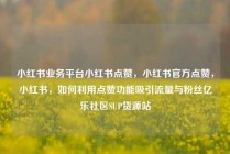 小红书业务平台小红书点赞,小红书官方点赞,小红书,如何利用点赞功能吸引流量与粉丝亿乐社区SUP货源站