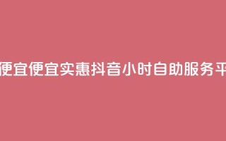 抖音24小时自助服务平台便宜 - 便宜实惠!抖音24小时自助服务平台为您解决问题~